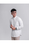 Doha White Long Sleeve Comfort fit Shirt